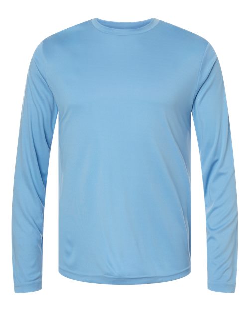 CORE365 CE10L - Unisex Capital Long Sleeve Performance T-Shirt - Columbia Blue