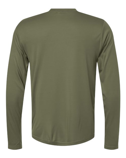 CORE365 CE10L - Unisex Capital Long Sleeve Performance T-Shirt - Military Green