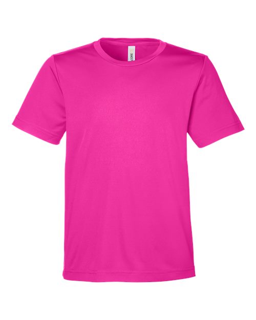 CORE365 CE10Y - Youth Capital Performance T-Shirt - Bright Magenta