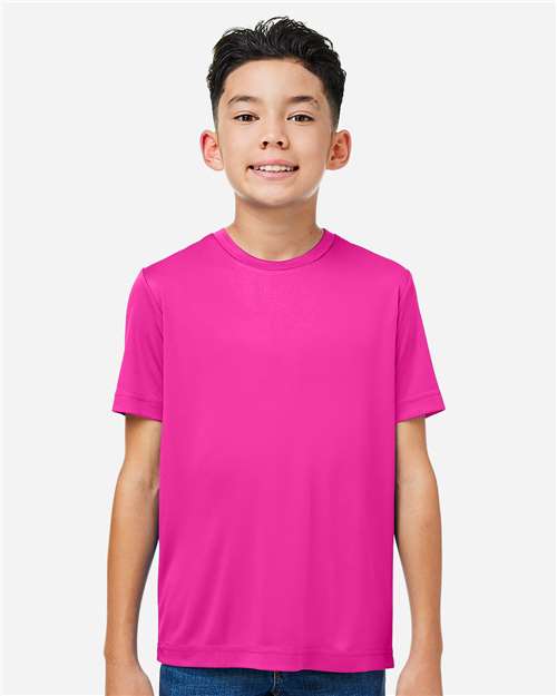CORE365 CE10Y - Youth Capital Performance T-Shirt - Bright Magenta
