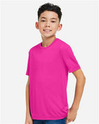 CORE365 CE10Y - Youth Capital Performance T-Shirt - Bright Magenta