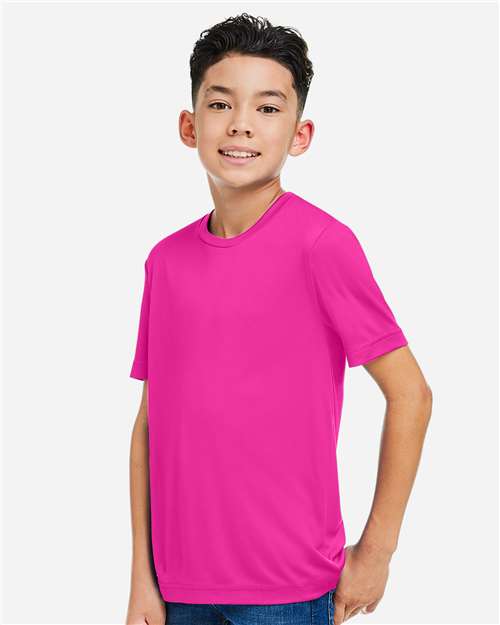 CORE365 CE10Y - Youth Capital Performance T-Shirt - Bright Magenta