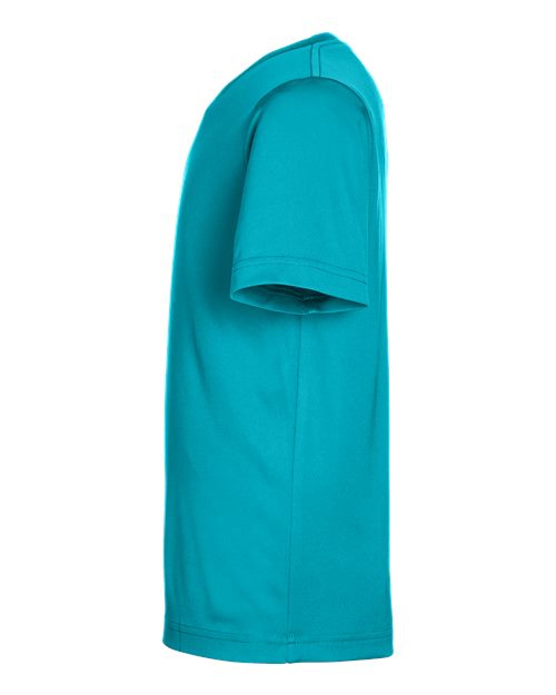 CORE365 CE10Y - Youth Capital Performance T-Shirt - Clear Teal