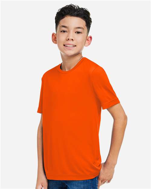 CORE365 CE10Y - Youth Capital Performance T-Shirt - Safety Orange