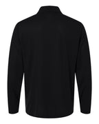 CORE365 CE108L — Men's Nova Performance Long Sleeve Pique Polo — Black (flat)