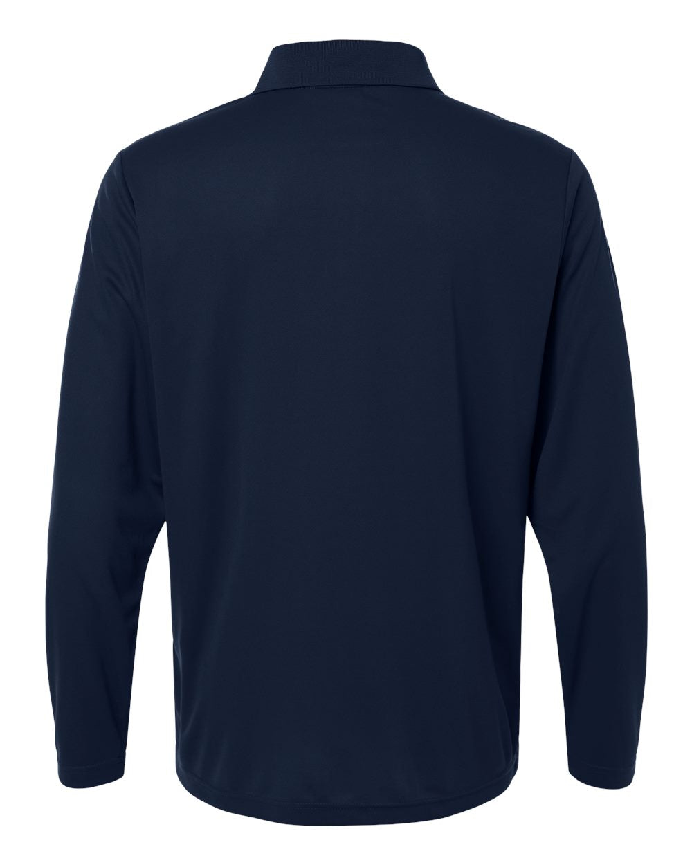 CORE365 CE108L — Men's Nova Performance Long Sleeve Pique Polo — Classic Navy (flat)