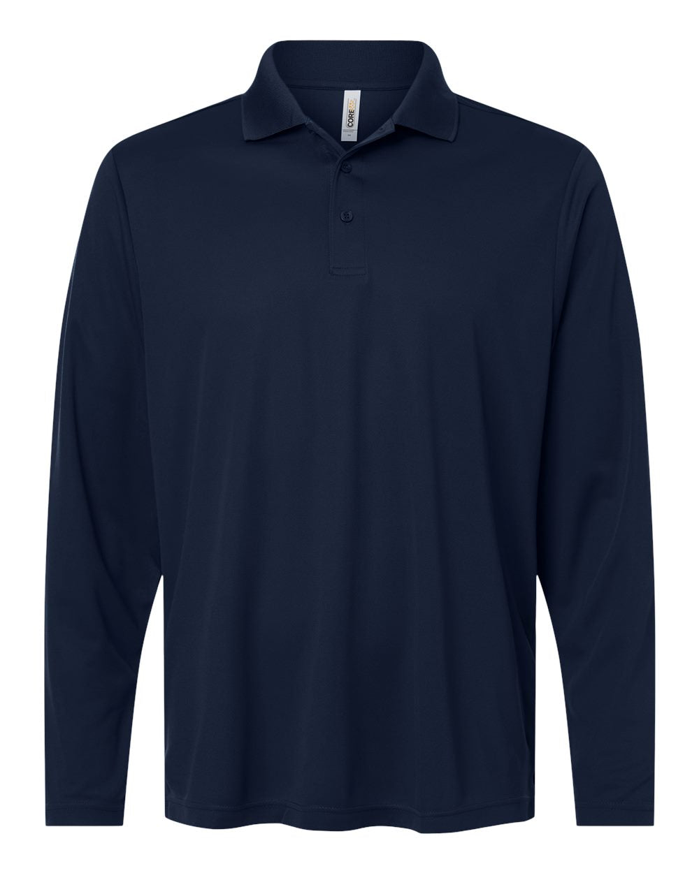 CORE365 CE108L — Men's Nova Performance Long Sleeve Pique Polo — Classic Navy