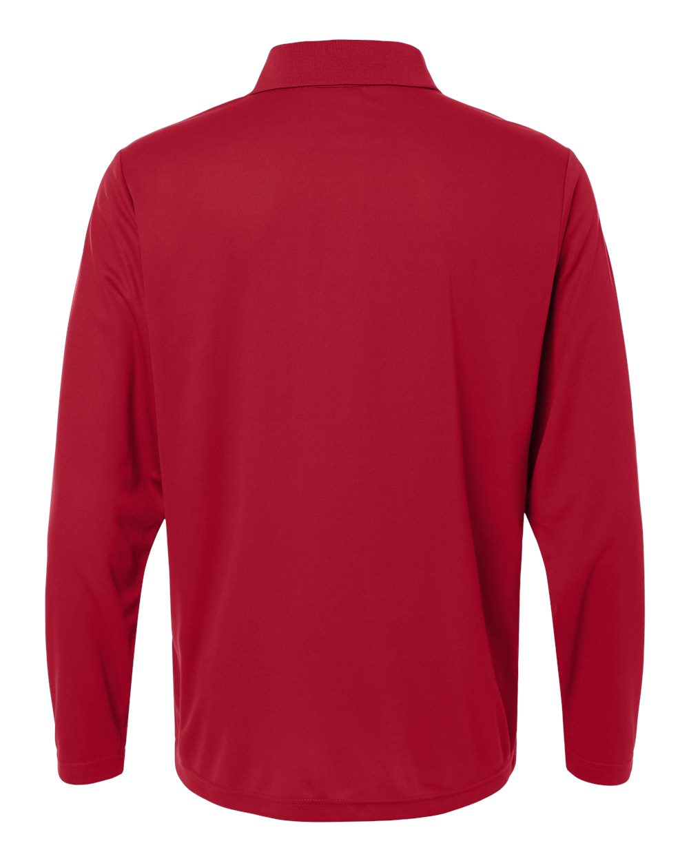 CORE365 CE108L — Men's Nova Performance Long Sleeve Pique Polo — Classic Red (flat)
