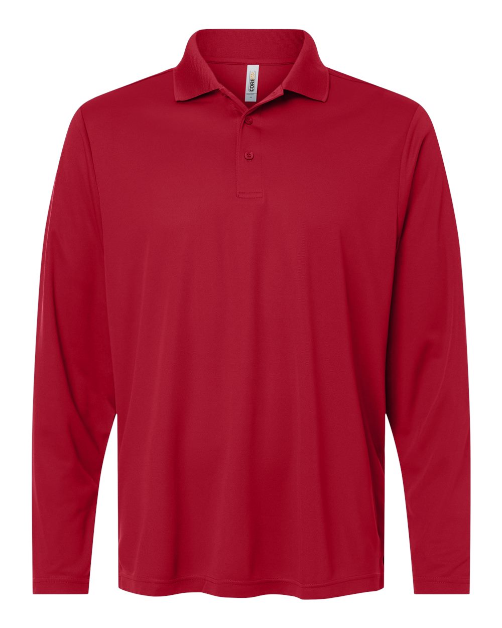 CORE365 CE108L — Men's Nova Performance Long Sleeve Pique Polo — Classic Red
