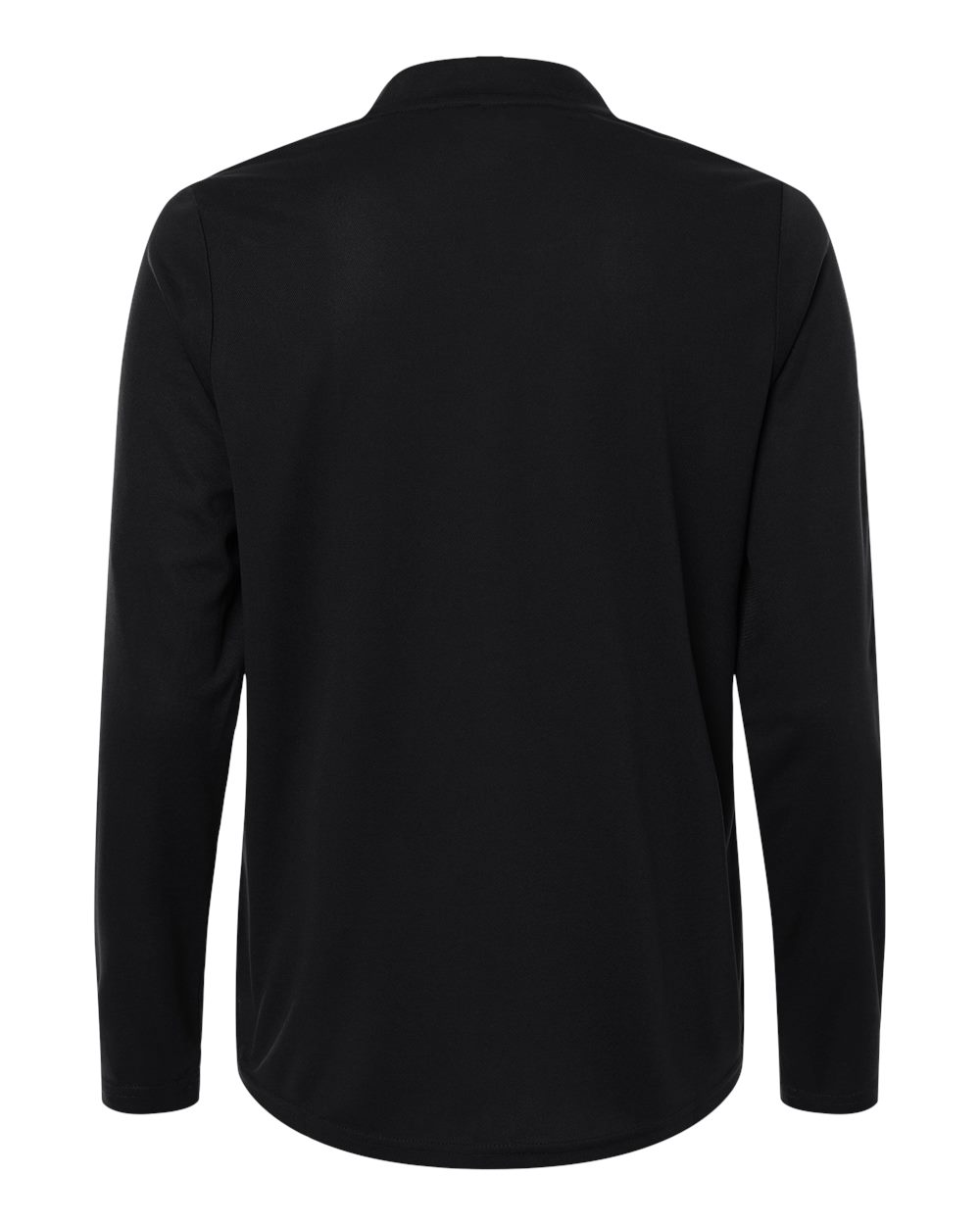 CORE365 CE108LW — Women's Nova Performance Long Sleeve Pique Polo — Black (flat)