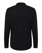CORE365 CE108LW — Women's Nova Performance Long Sleeve Pique Polo — Black (flat)