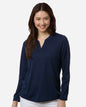CORE365 CE108LW — Women's Nova Performance Long Sleeve Pique Polo — Classic Navy