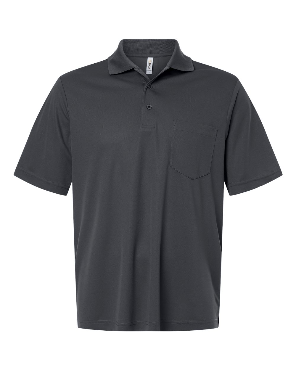 CORE365 CE108P — Men's Nova Performance Pique Pocket Polo — Carbon