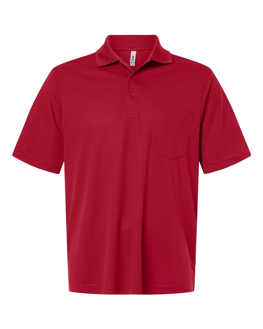 CORE365 CE108P — Men's Nova Performance Pique Pocket Polo — Classic Red
