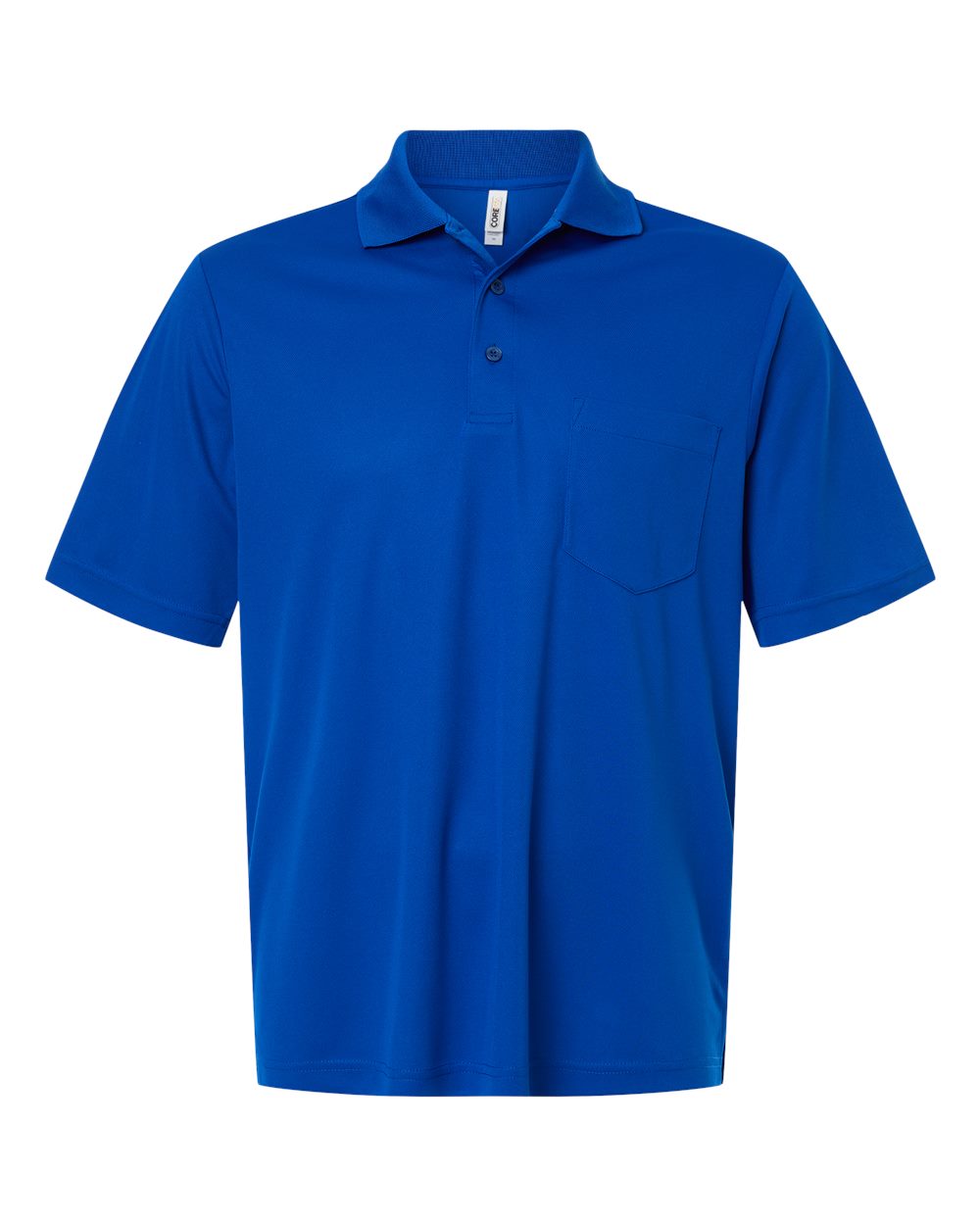 CORE365 CE108P — Men's Nova Performance Pique Pocket Polo — True Royal (flat)