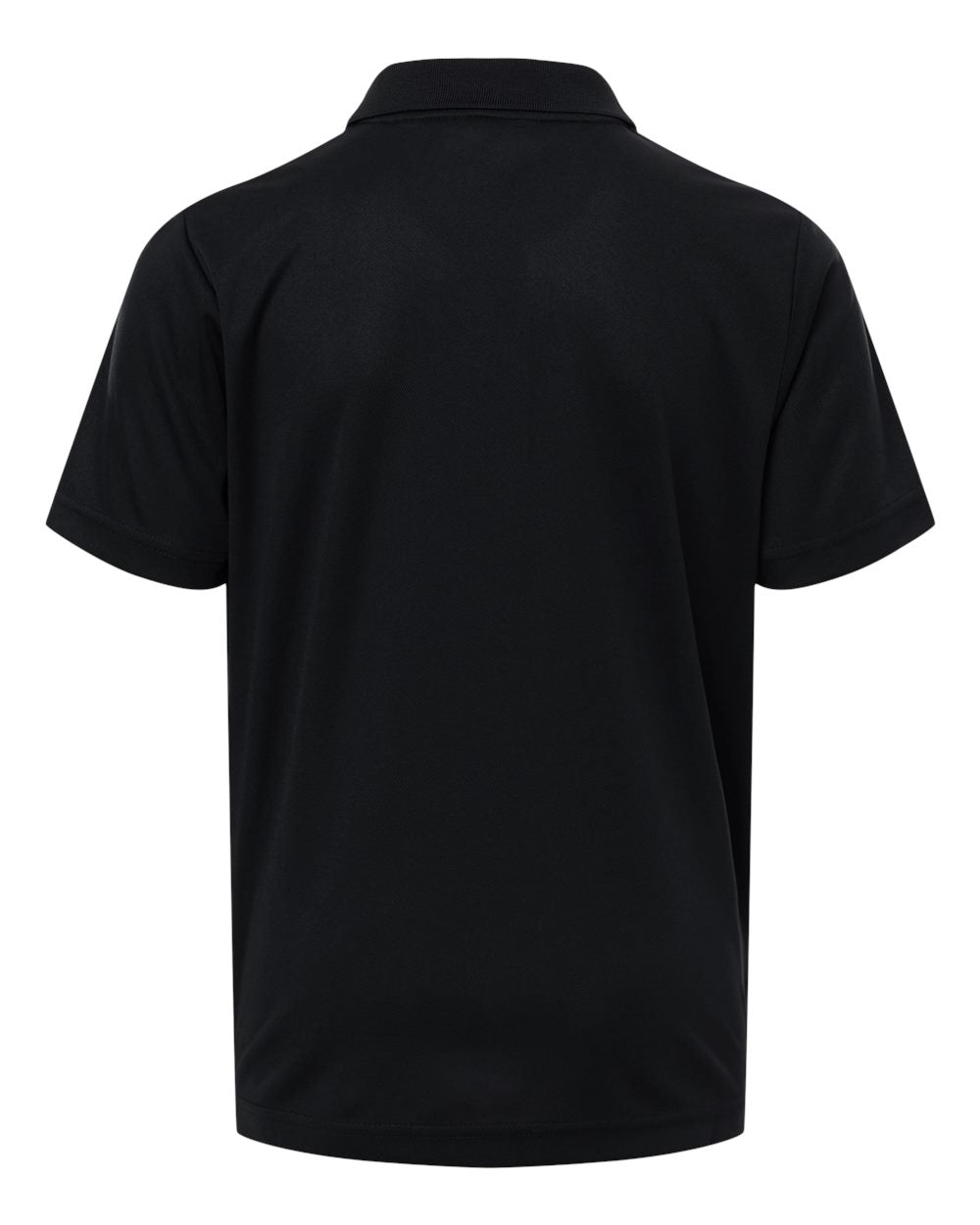 CORE365 CE108Y — Youth Nova Performance Pique Polo — Black (flat)