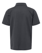 CORE365 CE108Y — Youth Nova Performance Pique Polo — Carbon (flat)