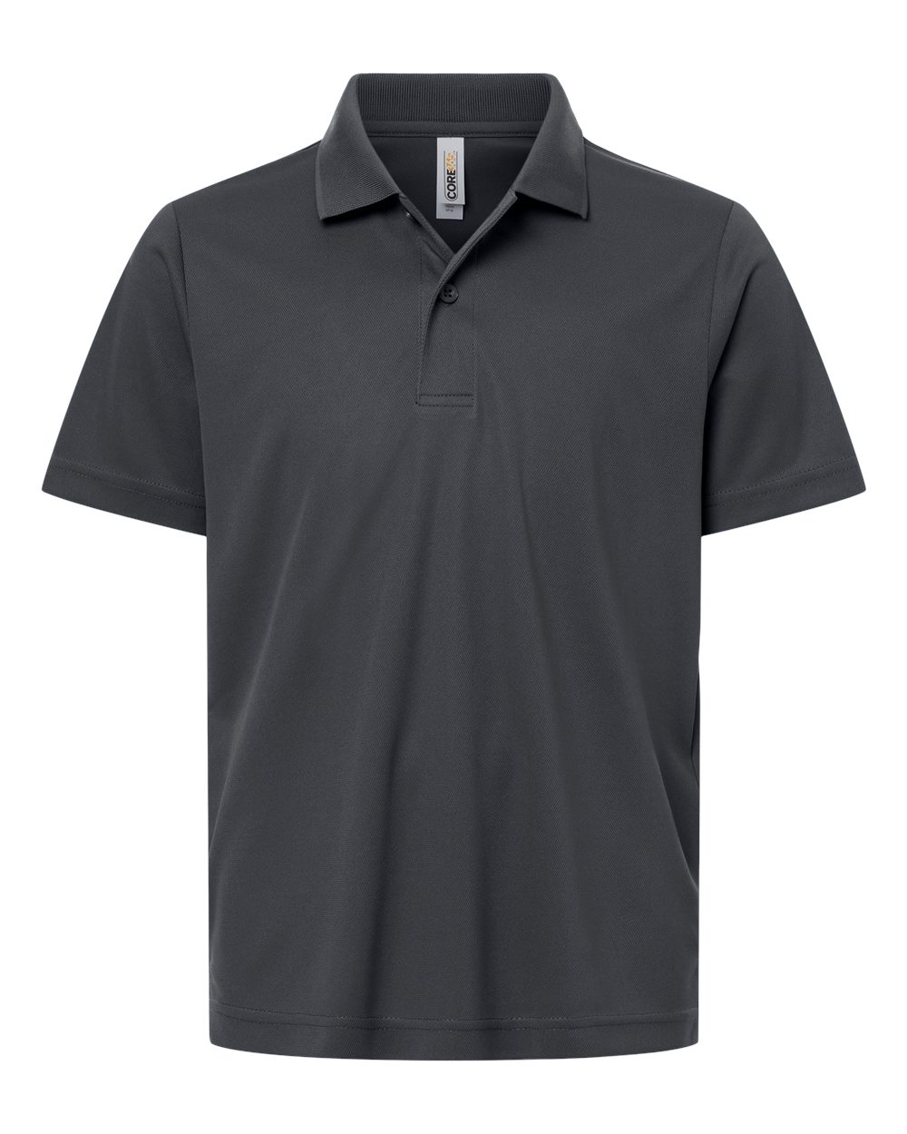 CORE365 CE108Y — Youth Nova Performance Pique Polo — Carbon