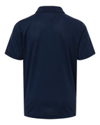 CORE365 CE108Y — Youth Nova Performance Pique Polo — Classic Navy (flat)