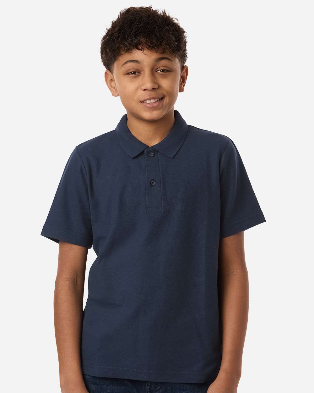 CORE365 CE106Y — Youth Resolve CVC Performance Pique Polo — Classic Navy