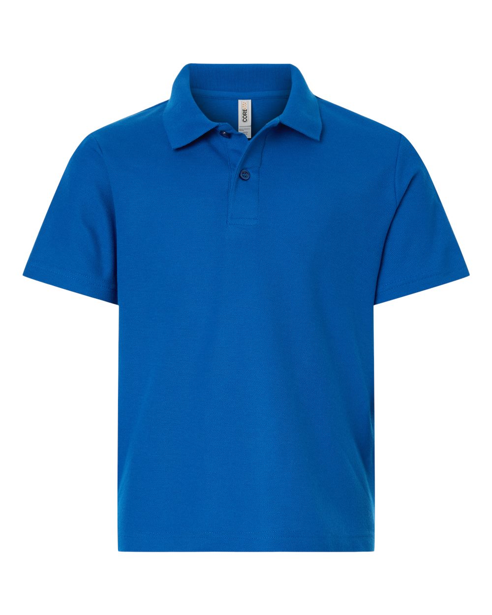 CORE365 CE106Y — Youth Resolve CVC Performance Pique Polo — True Royal (flat)