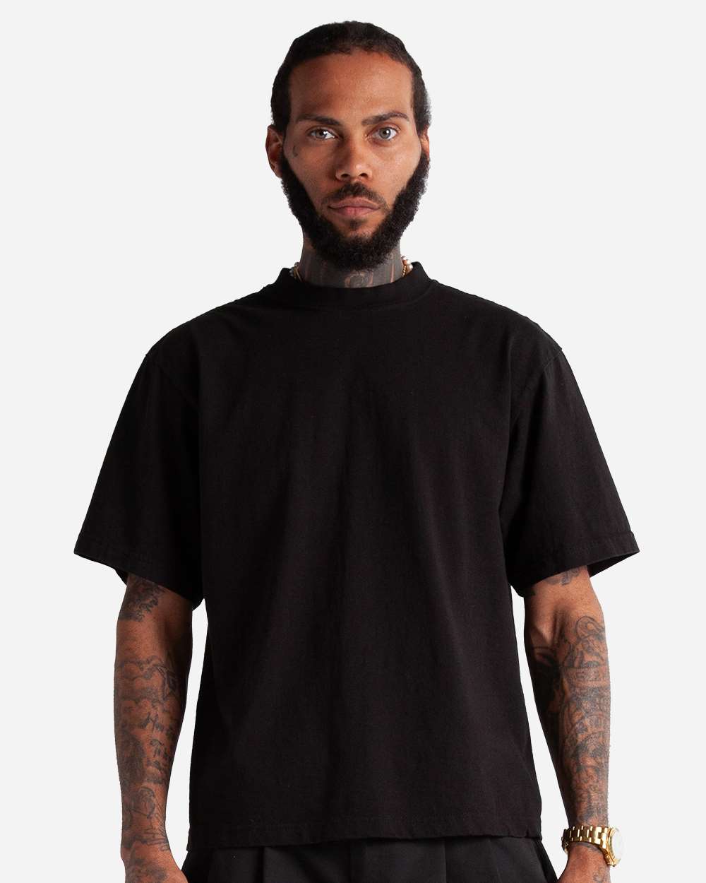 Shaka Wear SHMCS - Unisex Max Heavyweight Cropped Tee - Black