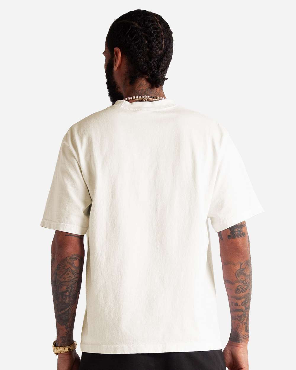 Shaka Wear SHMCS - Unisex Max Heavyweight Cropped Tee - Off white