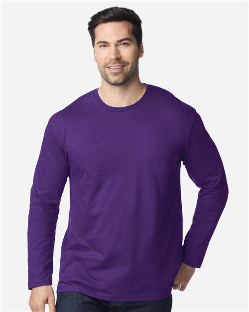 Gildan 64400 - Unisex Softstyle Long Sleeve T-Shirt - Purple