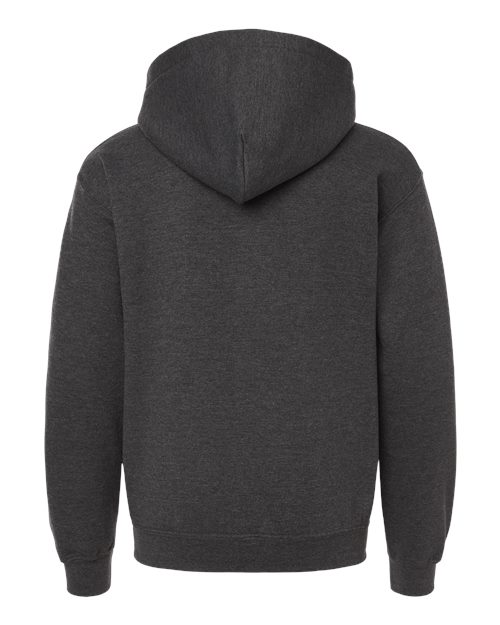 Gildan 18500B - Youth Heavy BlendTM Hooded Sweatshirt - Fan Charcoal Heather