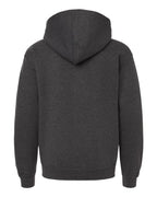 Gildan 18500B - Youth Heavy BlendTM Hooded Sweatshirt - Fan Charcoal Heather