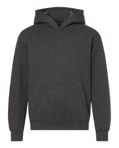 Gildan 18500B - Youth Heavy BlendTM Hooded Sweatshirt - Fan Charcoal Heather