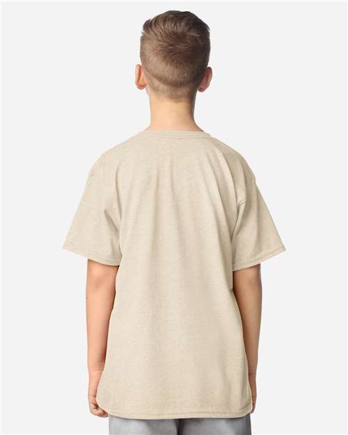 Gildan 64000B - Youth Softstyle T-Shirt - Heather Oatmeal