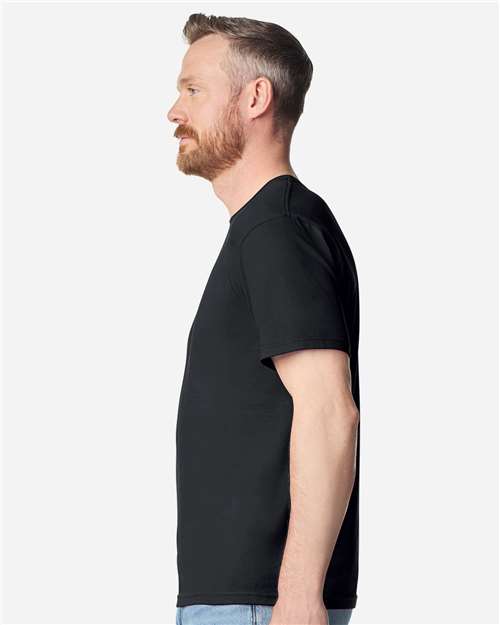 Gildan 64PLSMA - Unisex Softstyle Plasma Print T-Shirt - Black