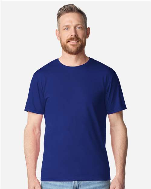 Gildan 64PLSMA - Unisex Softstyle Plasma Print T-Shirt - Fan Deep Royal
