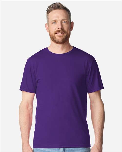 Gildan 64PLSMA - Unisex Softstyle Plasma Print T-Shirt - Purple