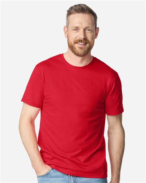 Gildan 64PLSMA - Unisex Softstyle Plasma Print T-Shirt - Red