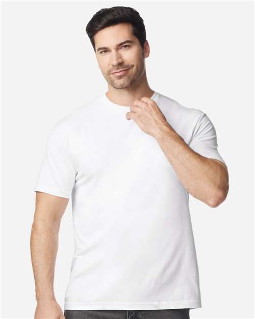 Gildan 64PLSMA - Unisex Softstyle Plasma Print T-Shirt - White