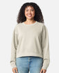 Comfort Colors 1566L — Women's Garment-Dyed Mid-Length Crewneck Sweatshirt — Ivory