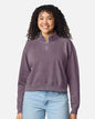 Comfort Colors 1580L — Women's Garment-Dyed Mid-Length Quarter-Zip Sweatshirt — Dusk