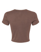 BELLA + CANVAS 1010 - Women's Micro Rib Baby Tee - Solid Cocoa Blend