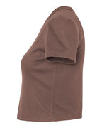 BELLA + CANVAS 1010 - Women's Micro Rib Baby Tee - Solid Cocoa Blend