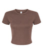 BELLA + CANVAS 1010 - Women's Micro Rib Baby Tee - Solid Cocoa Blend