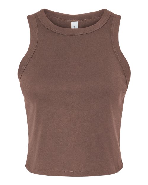 BELLA + CANVAS 1019 - Women's Micro Rib Racer Tank - Solid Cocoa Blend