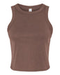 BELLA + CANVAS 1019 - Women's Micro Rib Racer Tank - Solid Cocoa Blend