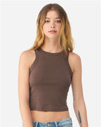 BELLA + CANVAS 1019 - Women's Micro Rib Racer Tank - Solid Cocoa Blend