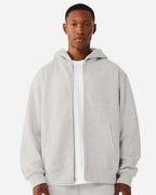 BELLA + CANVAS 4739 — Unisex 10 oz Full-Zip Hoodie Sweatshirt — Vintage Heather Grey