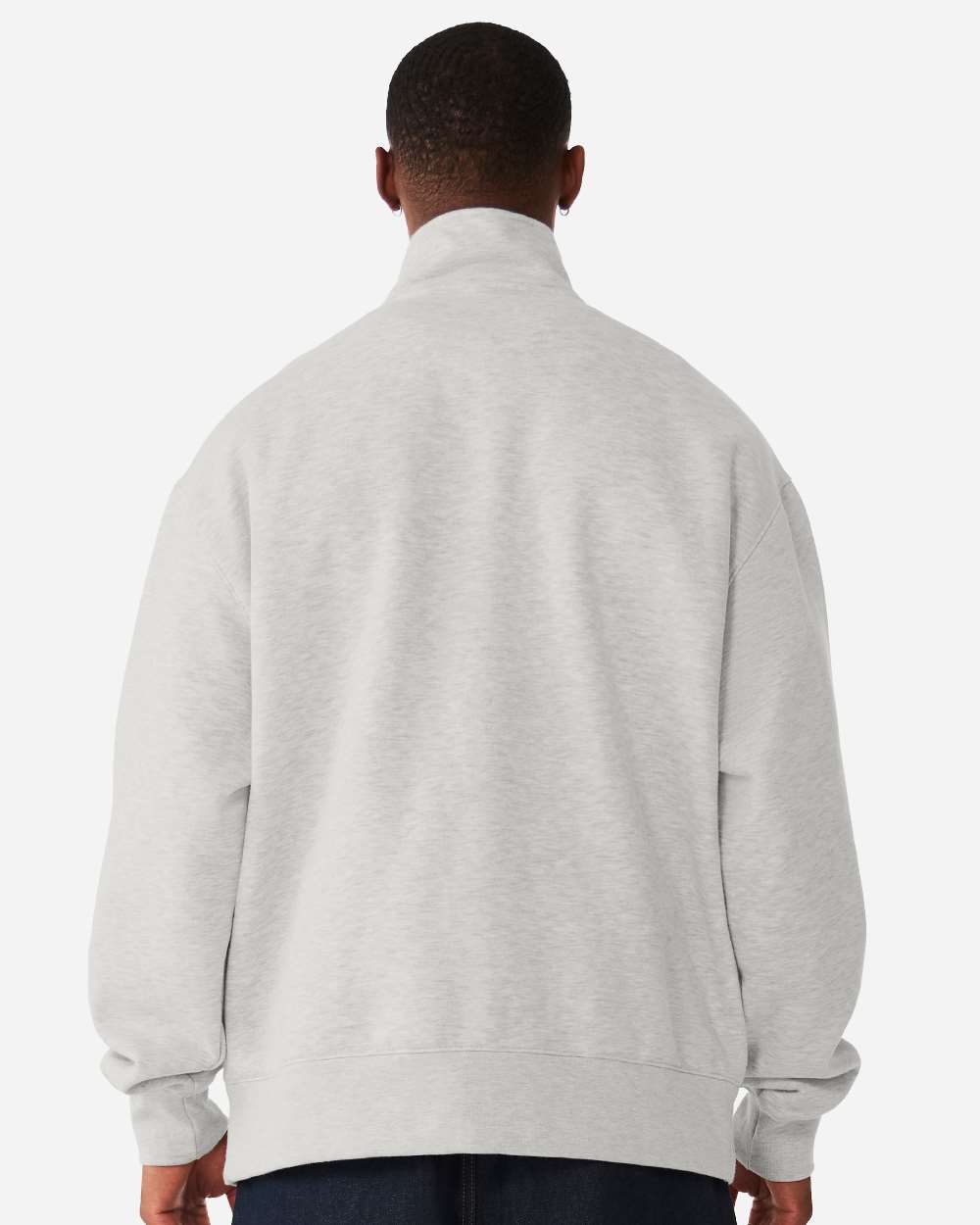 BELLA + CANVAS 4740 - Unisex 10 oz Quarter-Zip Pullover Sweatshirt - Vintage Heather Grey