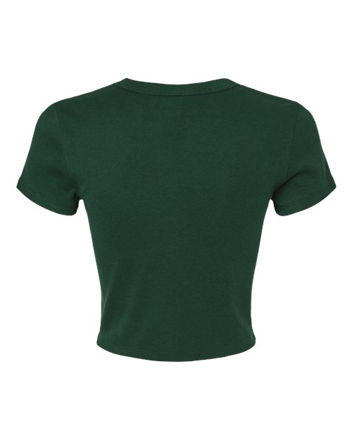 BELLA + CANVAS 1010 - Women's Micro Rib Baby Tee - Solid Forest Blend