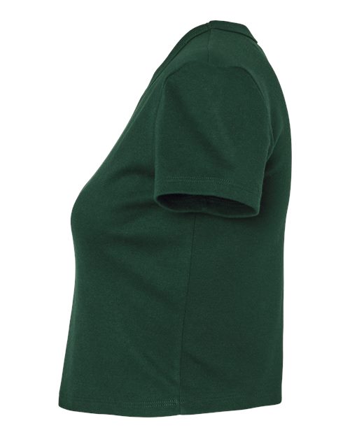 BELLA + CANVAS 1010 - Women's Micro Rib Baby Tee - Solid Forest Blend