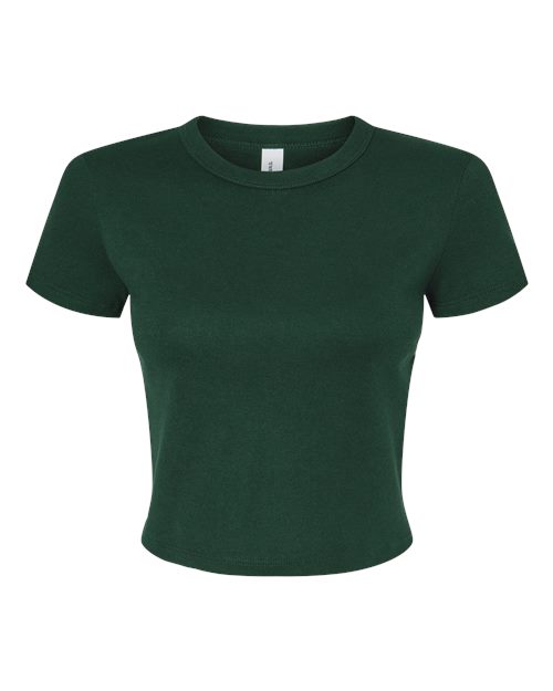 BELLA + CANVAS 1010 - Women's Micro Rib Baby Tee - Solid Forest Blend